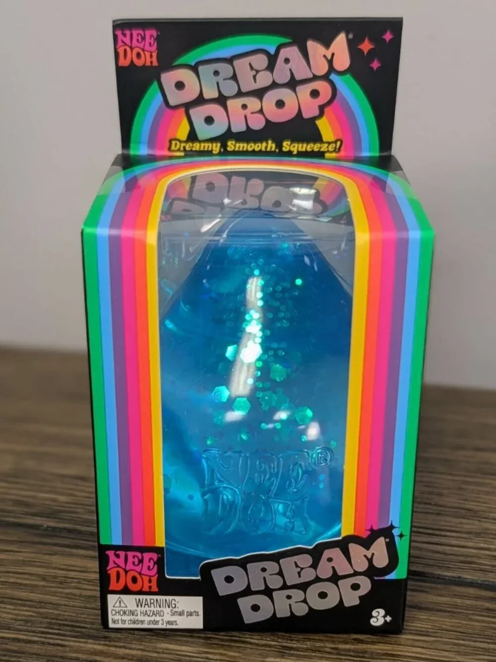 NeeDoh Dream Drop Blue Pastel Sensory Fidget Squishy Toy NEW